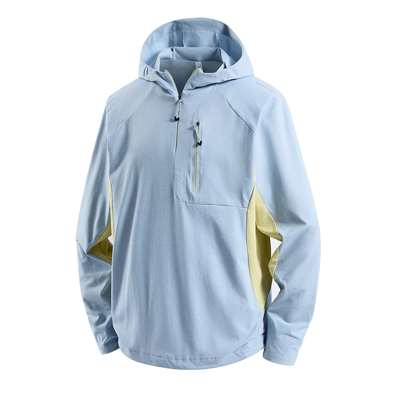 

Термофутболка с молнией до середины груди, UPF 50+ | Мужская быстросохнущая тренировочная футболка с защитой от запаха и светоотражающими элементами для спортзала и активного отдыха на улице