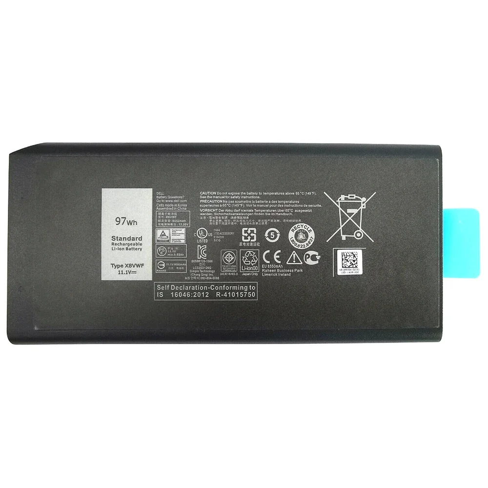 Imagem -06 - Bateria Original do Portátil para Dell Latitude Novo 4xkn5 11.1v 65wh 14 5404 7404 5414 Series X8vwf 97wh Ygv51 Cj2k1