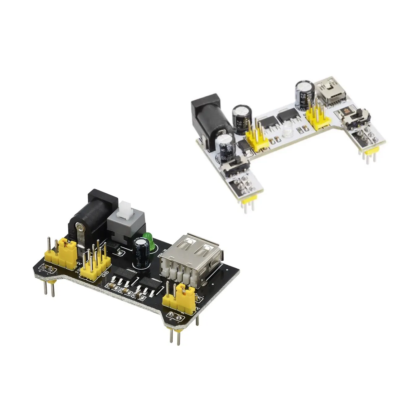 mb-102 Breadboard Power Supply Module /mb102 white Breadboard Dedicated Power Module 2-way 3.3V 5V MB-102 Solderless Bread Board