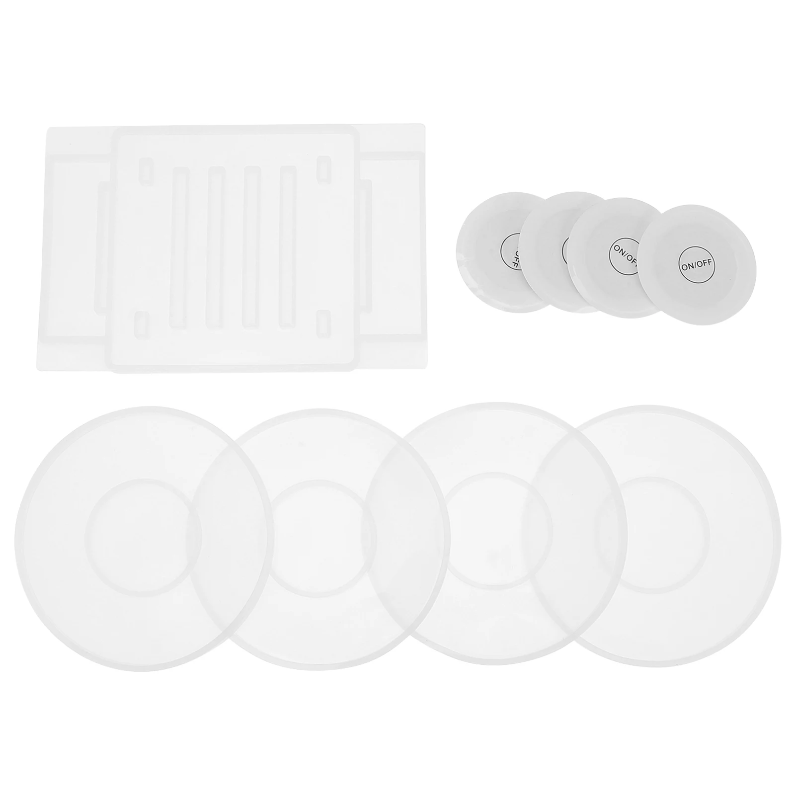 

1 set Craft Making Mold CD Luminous Coaster Cup Disc Silicone Flexible Durable Practical Home DIY Jewelry Accessories