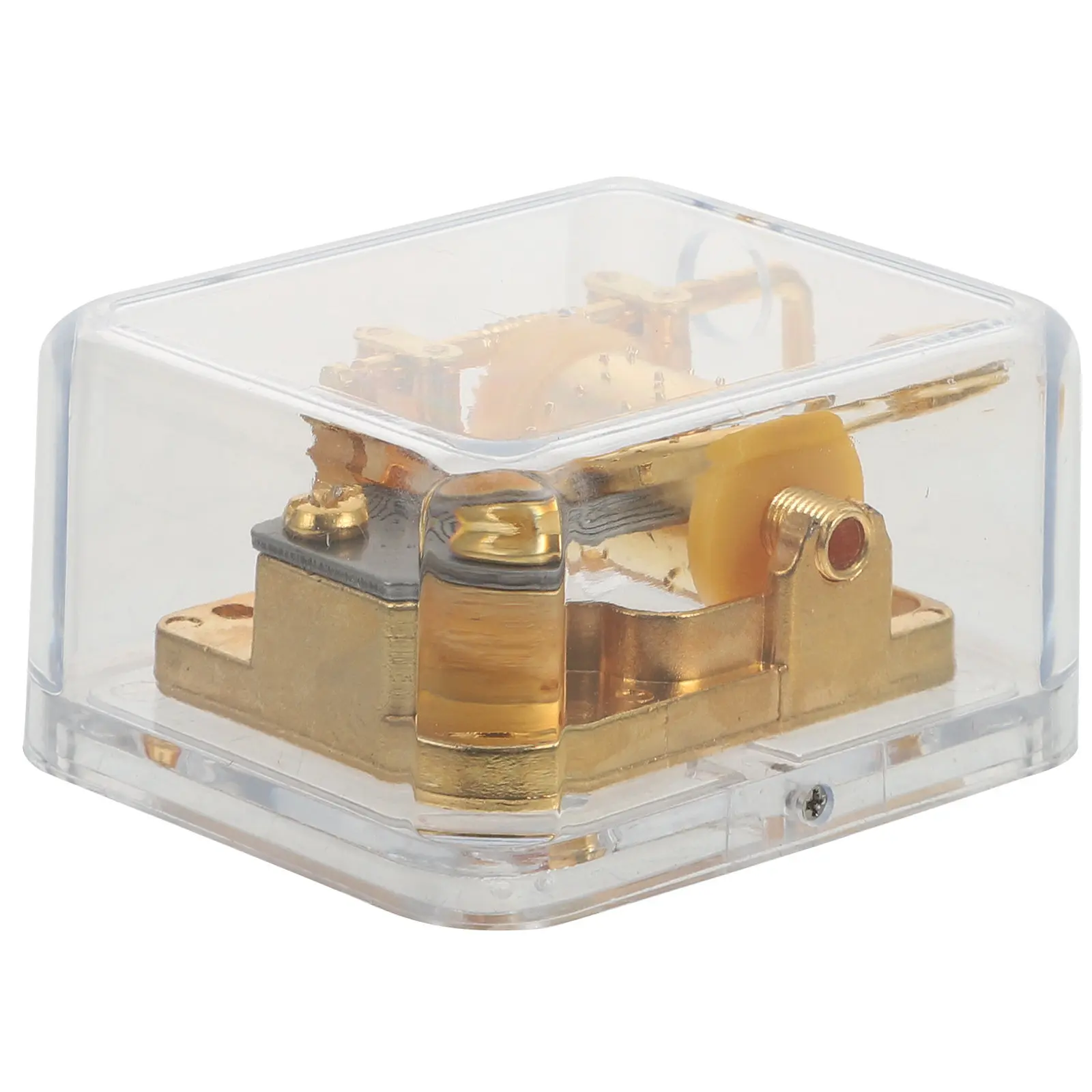 1Pcs Creative Hand Crank Music Box High-Grade Acrylic Smooth Surface Safe Design Spiritual Melody Family Bonding Retro Ornament