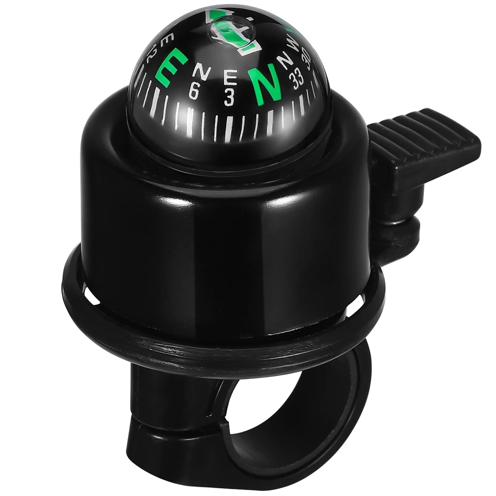 

Bicycle Bell Handlebars Mountain Bike Accessories Compass Warning Ring Trumpet Rainproof Design Easy Installation Practical