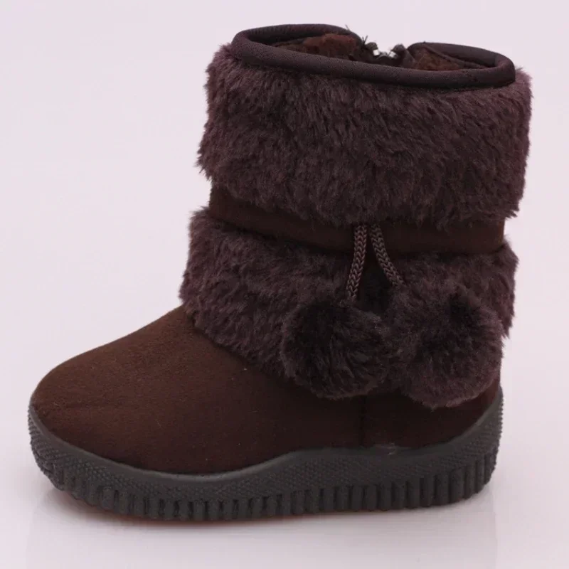 

Children Girls Snow Boots Winter Comfortable Thick Warm Kids Boots Lobbing Ball Thick Kids Autumn Cute Boys Boots Princess Shoes