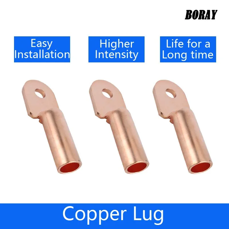 DTM-10/16/25/35/50/70 High Quality Pickled Copper Lug Crimp Splice Block for Wire Bolt Hole Connection
