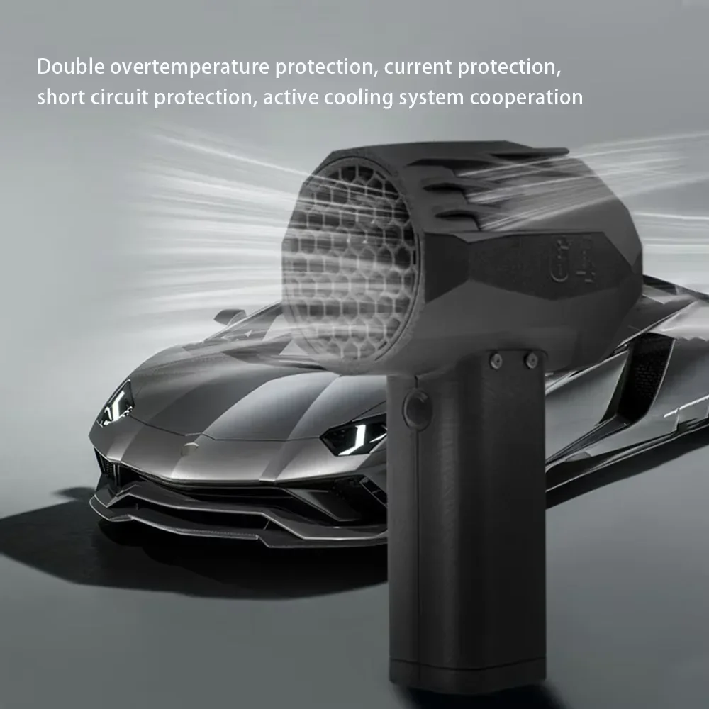 

X64 Mini Turbo Fan Thrust 1400G Wind Speed 240km/h Car Violent Blower Handheld Turbo Jet Fan Brushless Motor High Power Duct Fan
