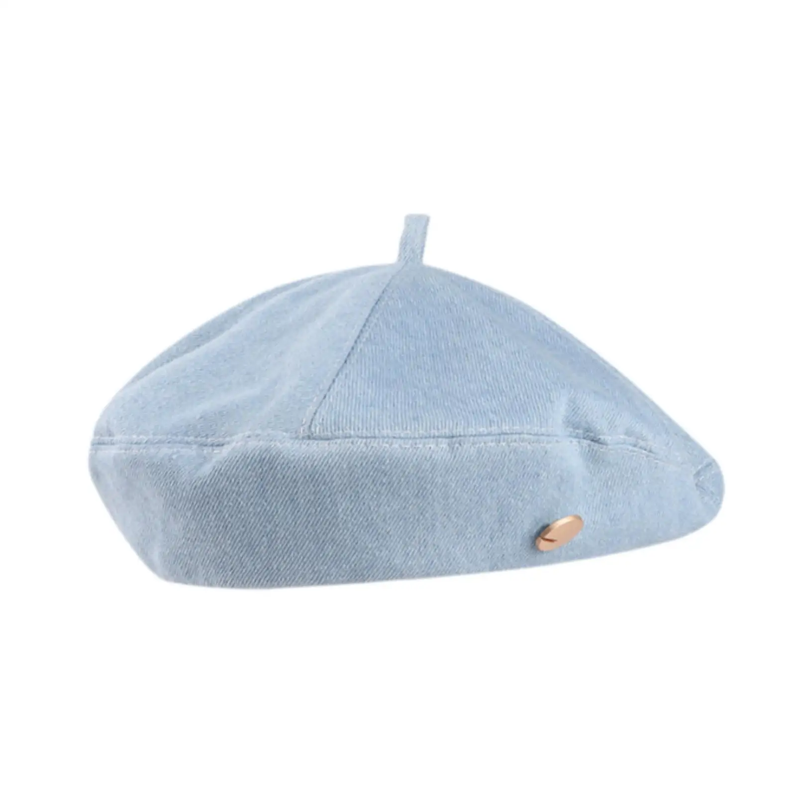 Women Beret Hat Trendy Fall Spring Practical Denim Causal Beanie Cap for Birthday Gift Traveling Vacations Themed Party Outdoor