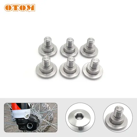 OTOM 포크 가드 볼트 혼다 CRF CR125 CRF250RX CRF450X CRF450RX 용 스테인레스 스틸 오토바이 전면 실드 볼트 나사 너트 커버