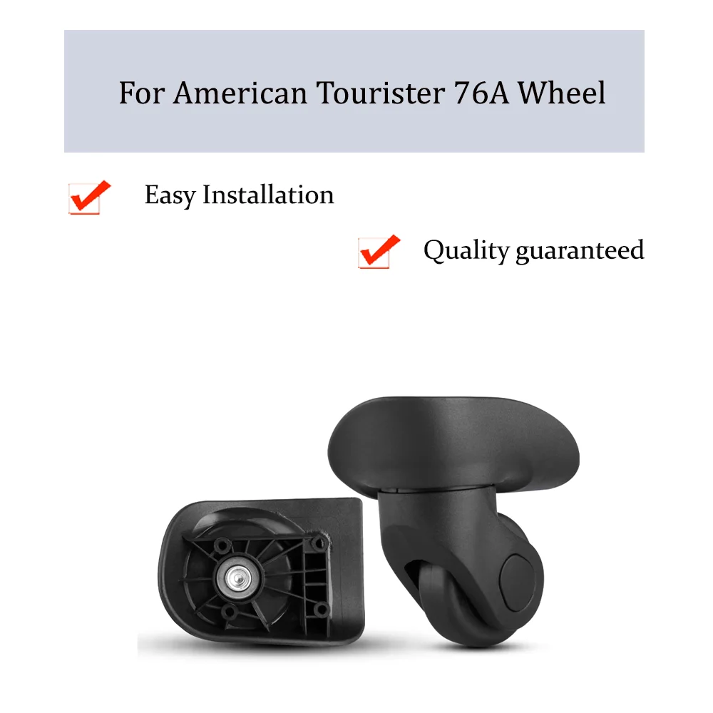 

For American Tourister 76A Universal Wheel Replacement Trolley Case Luggage Pulley Silent Smooth Shock Absorbing Caster Wheel