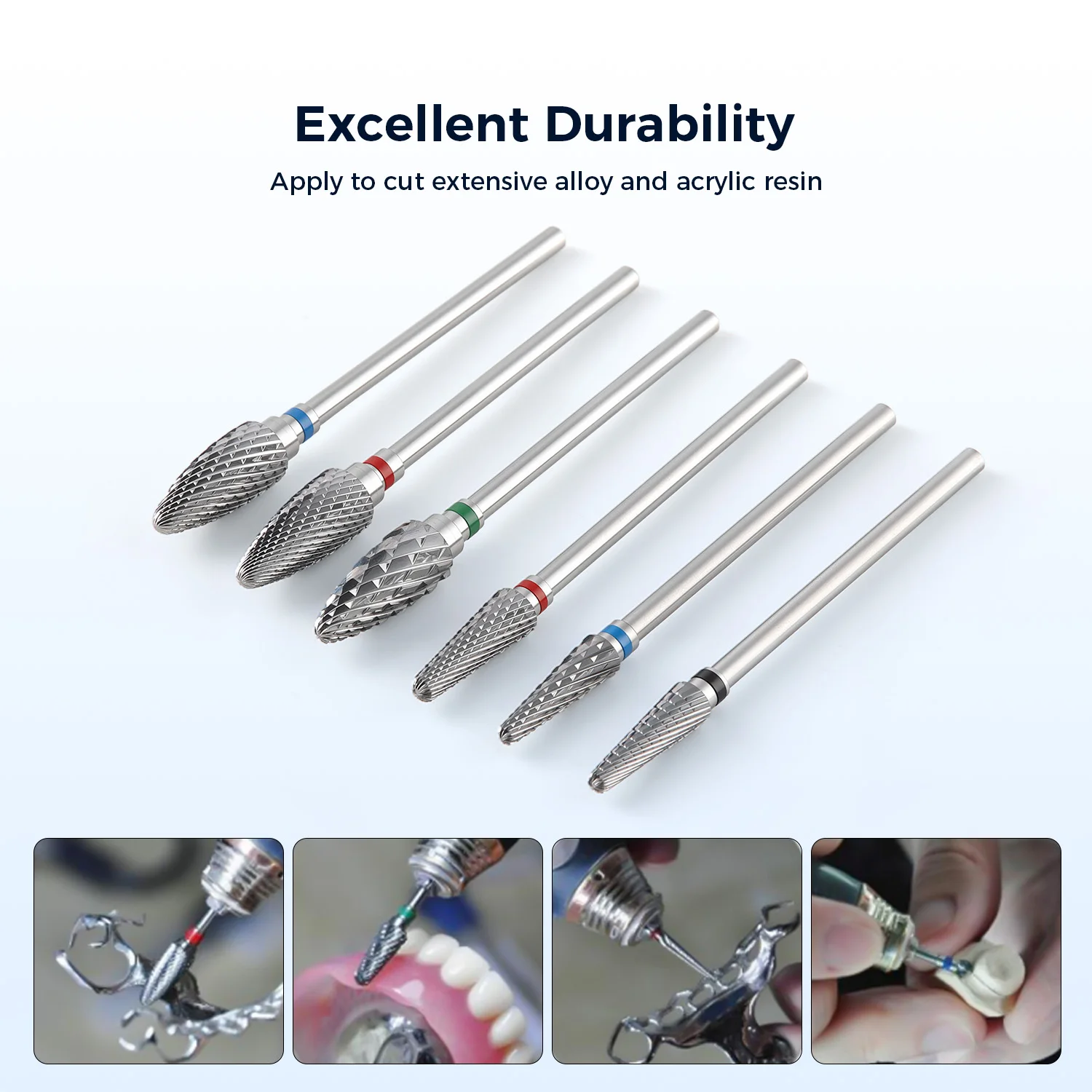 1PC Dental HP Tungsten Carbide Lab Burs HP 2.35mm Dental Lab Drill Extensive Cut Dental Burs Drill AZDENT - Image 5
