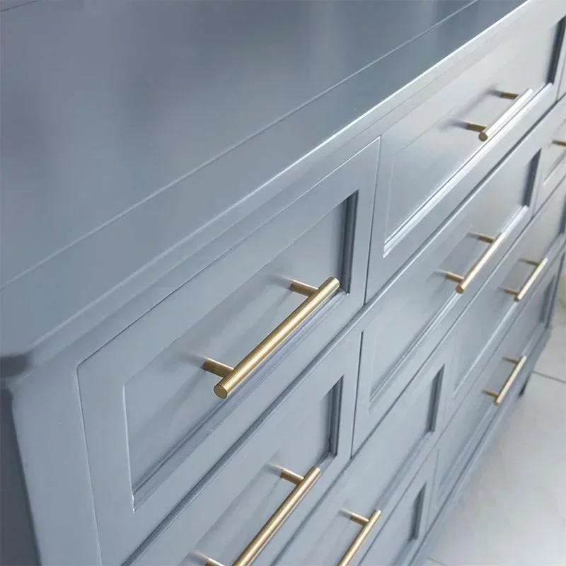 10 Stück schwarze goldene Schrankgriffe aus gebürstetem Edelstahl für Küchenschränke, Türknöpfe, Möbel, Schubladengriffe, Stangengriffe – Detail 5