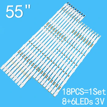 Led ضوء الشريط لسامسونج ، ue55ju6800 ue55ju6800k ue55ju6872 ue55ju6870 ue55ju6850 v5dr_550sca_r0 550scb_r0 bn96-38482a