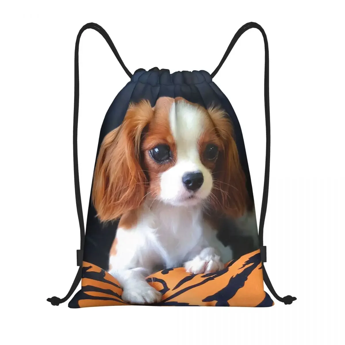 Cute Little Cavalier King Charles Spaniel borse con coulisse per l'allenamento zaini da Yoga donna uomo Pet Dog sport Gym Sackpack