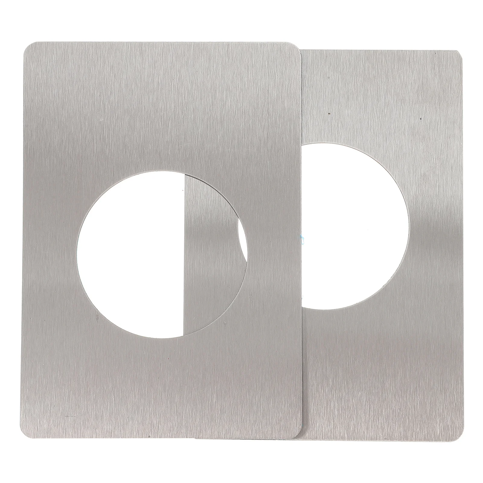 

2Pcs Front Door Reinforcement Plate Anti Rust Stainless Steel Kit with Strong Adhesion Rounded Edges Safe Design