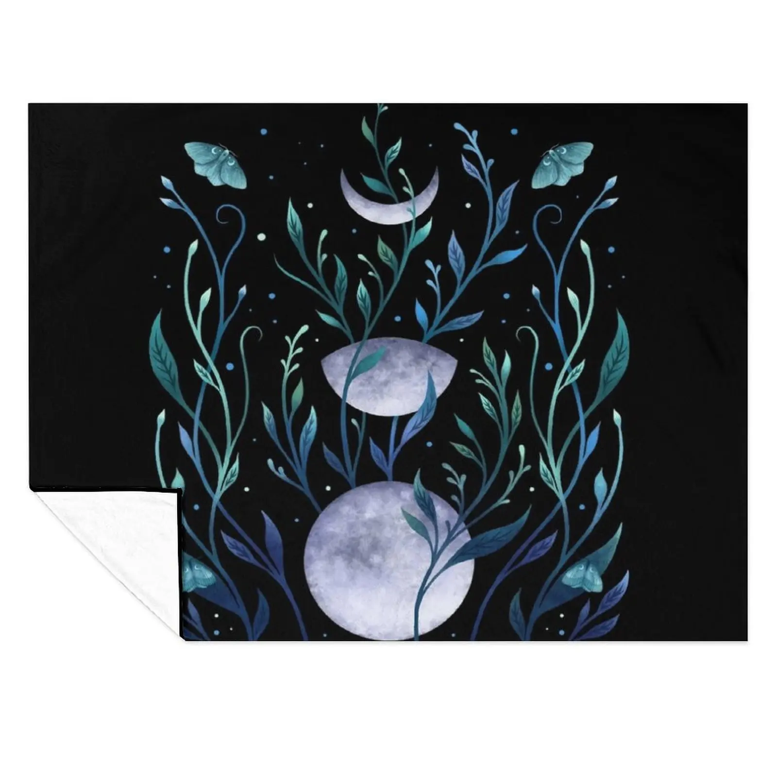 

Phase & grow - Teal Throw Blanket Blankets Sofas Of Decoration christmas decoration Blankets For Bed Blankets