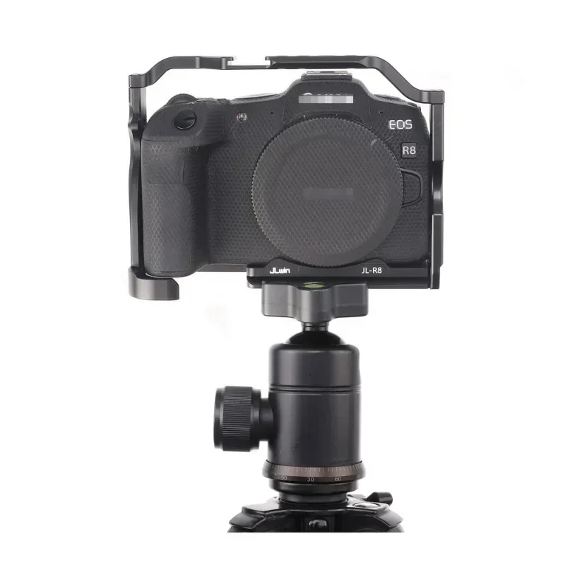 

Camera Cage for Canon EOS R8 Rabbit Case Aluminum Alloy Extension Full Frame with Cold Shoe Mount for Microphone Led Light