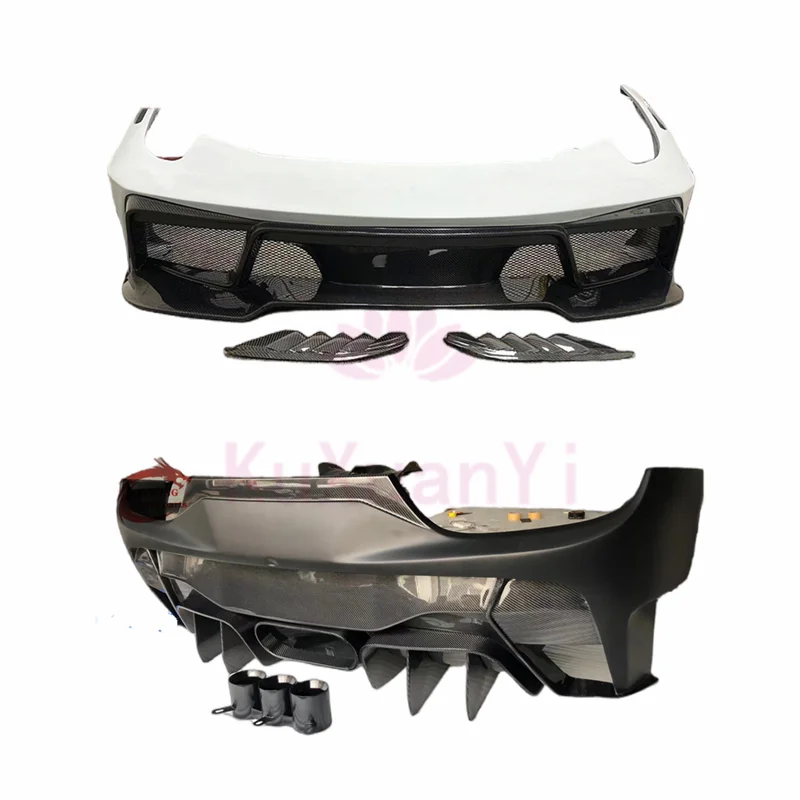

V-style Carbon Fiber Front Bumper Rear Bumper and Bumper Body Kit for Ferrari 458 09-16