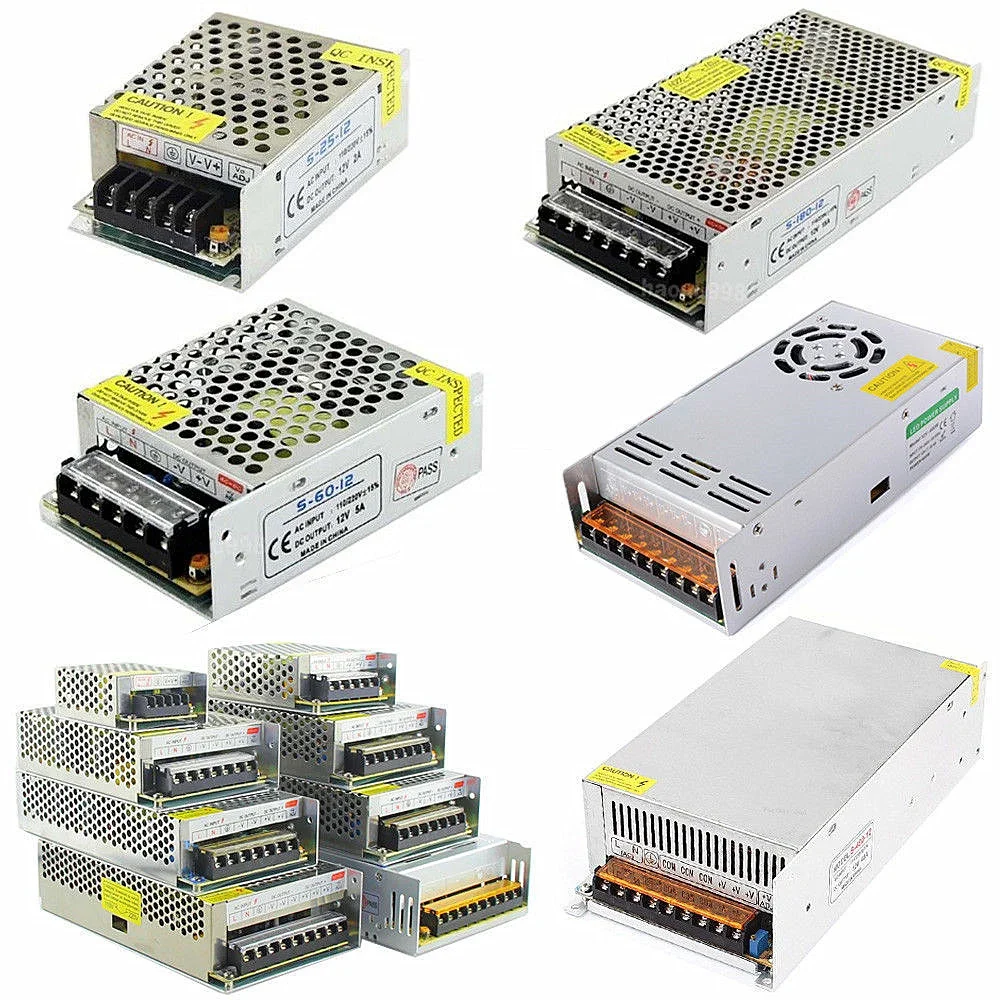 AC100-240V to DC 24V 1A 2A 3A 5A 10A 15A 20A 30A 40A 50A Power Adapter for LED Strip Light Supply Transformer