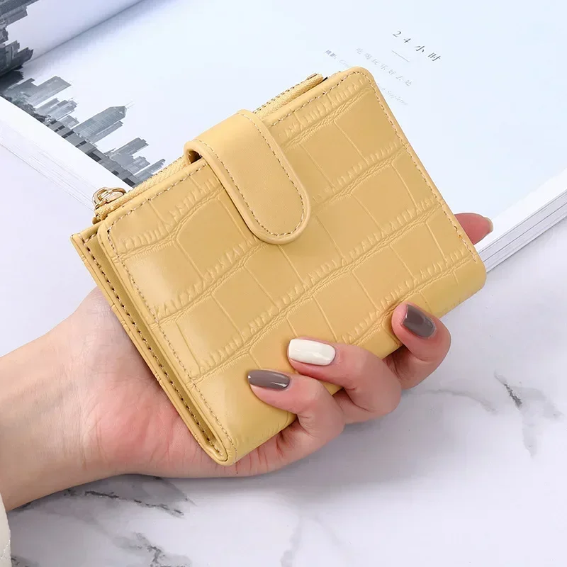 Women Stone Pattern Small Wallets PU Leather Coin Pures Ladies Popular Card Holder Mini New Design Standard Purses for Women