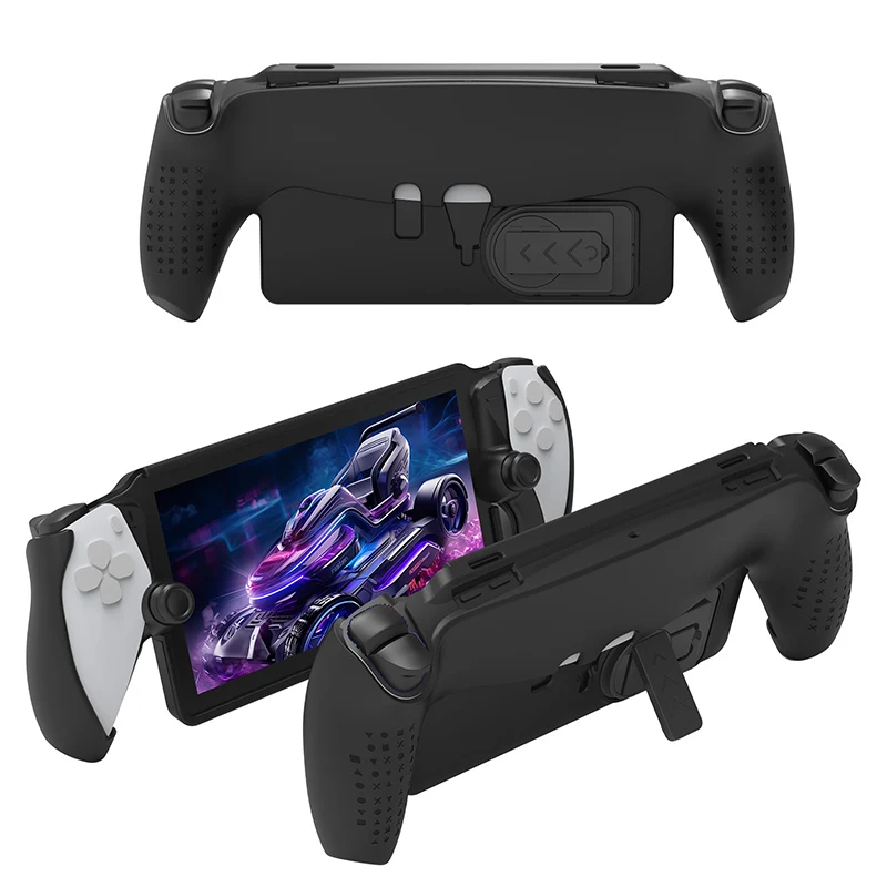 

For PlayStation Portal Game Console TPU Protective Case Anti-slip and Anti-fall with Stand Game Console Accessories