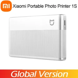 Global Version Mini Xiaomi Portable Pocket Photo Printer 1S Wireless Bluetooth Thermal Print AR Video ZINK Self-adhesive Color