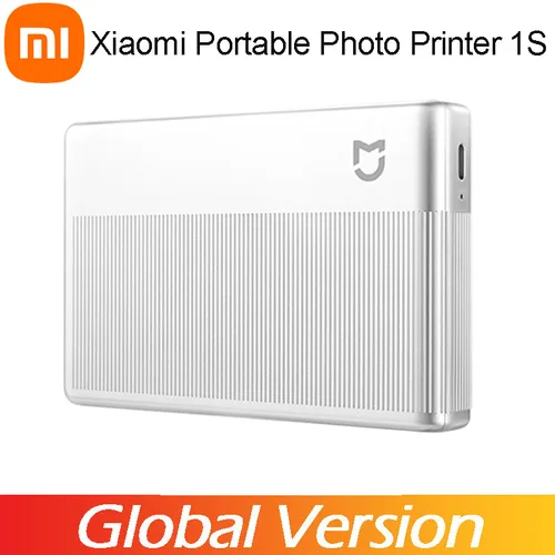 Versión Global Mini Xiaomi impresora fotográfica de bolsillo portátil 1S inalámbrico Bluetooth impresión térmica AR Video ZINK Color autoadhesivo
