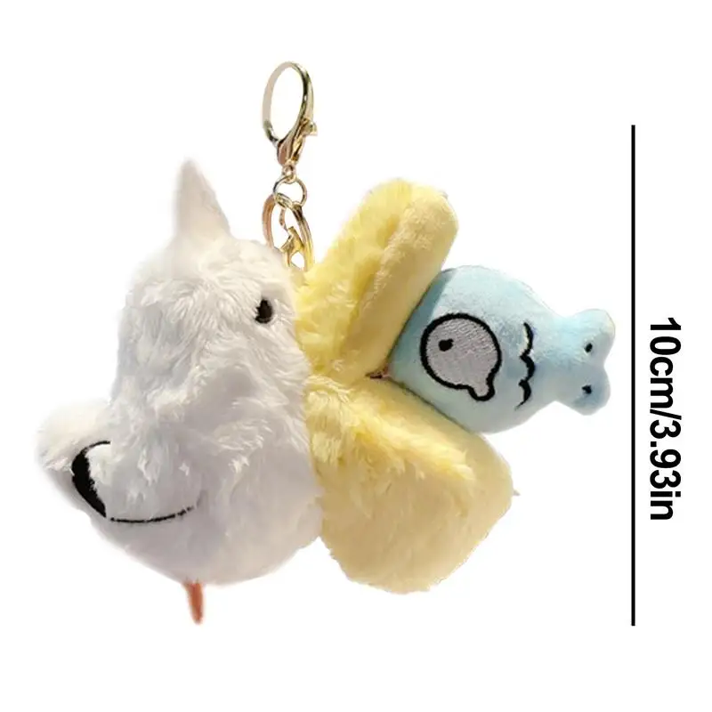 Plush Animals Keychain Stuffed Pelican Doll Keychain Pendant Plush Material Keychain Decoration For Car Keys Bags Backpack