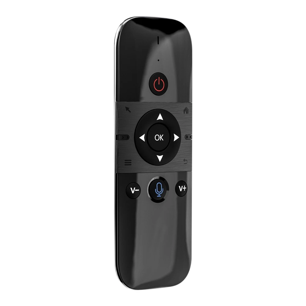 M8 เสียงรีโมทคอนโทรล Air Mouse 2.4G Mini คีย์บอร์ดไร้สาย IR การเรียนรู้ Gyro Sensing แบตเตอรี่ลิเธียมสําหรับ Android TV Box X96