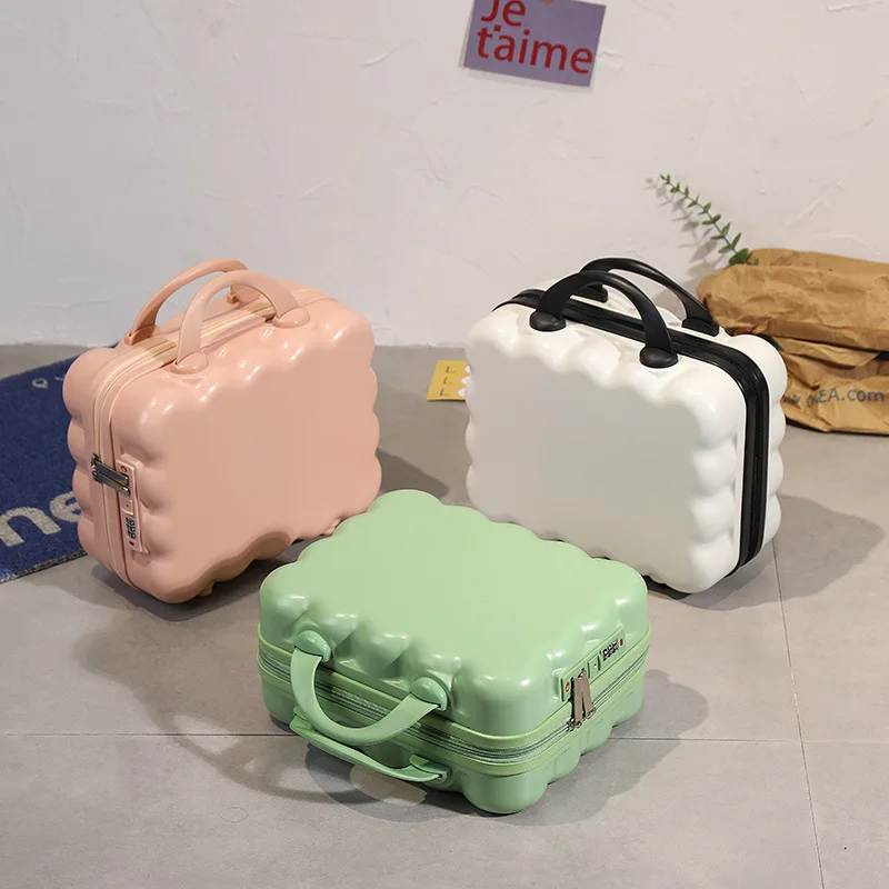 

Creative Festival Travel Simple Solid Color Makeup Case 14 Inch Handheld Password Travel Case Small Luggage Birthday Gift