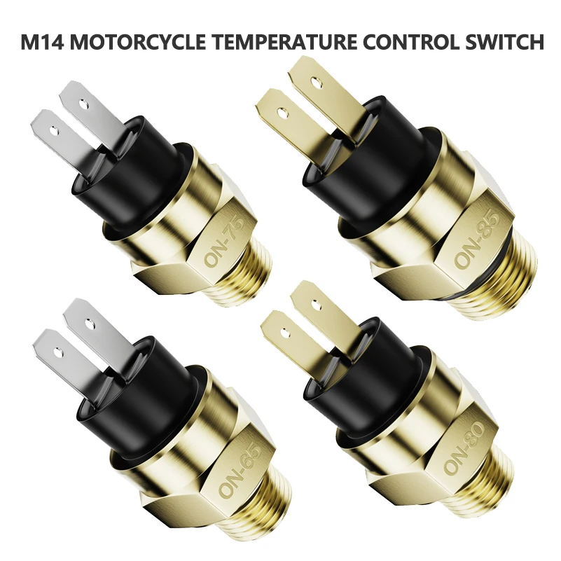M14 Motorrad Elektrische Kühler Kühlmittel Fan Wasser Temperatur Thermostat Schalter Temp Sensor Für 125 150 200 250 300 400 450
