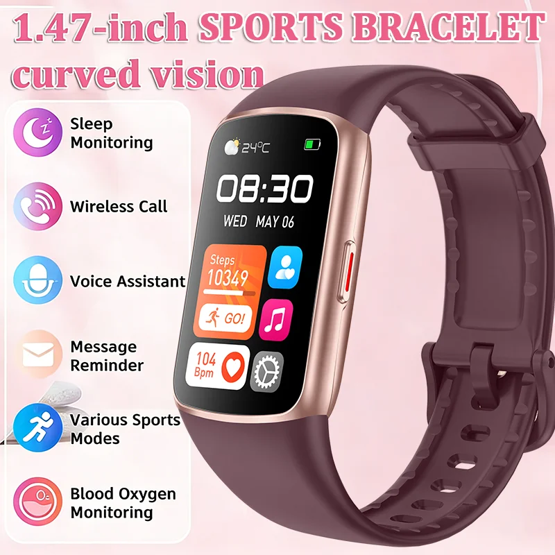 

Amoled Smart Watch Smartwatch Band Women Men Heart Rate Blood Oxygen Waterproof Connected Smart Bracelet Sport Fitness Tracker