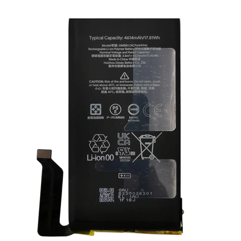 4614mAh Original High Quality Battery GMSB3 For HTC Google Pixel 6,Brand New Replacement Phone Lithium Battery+Tools