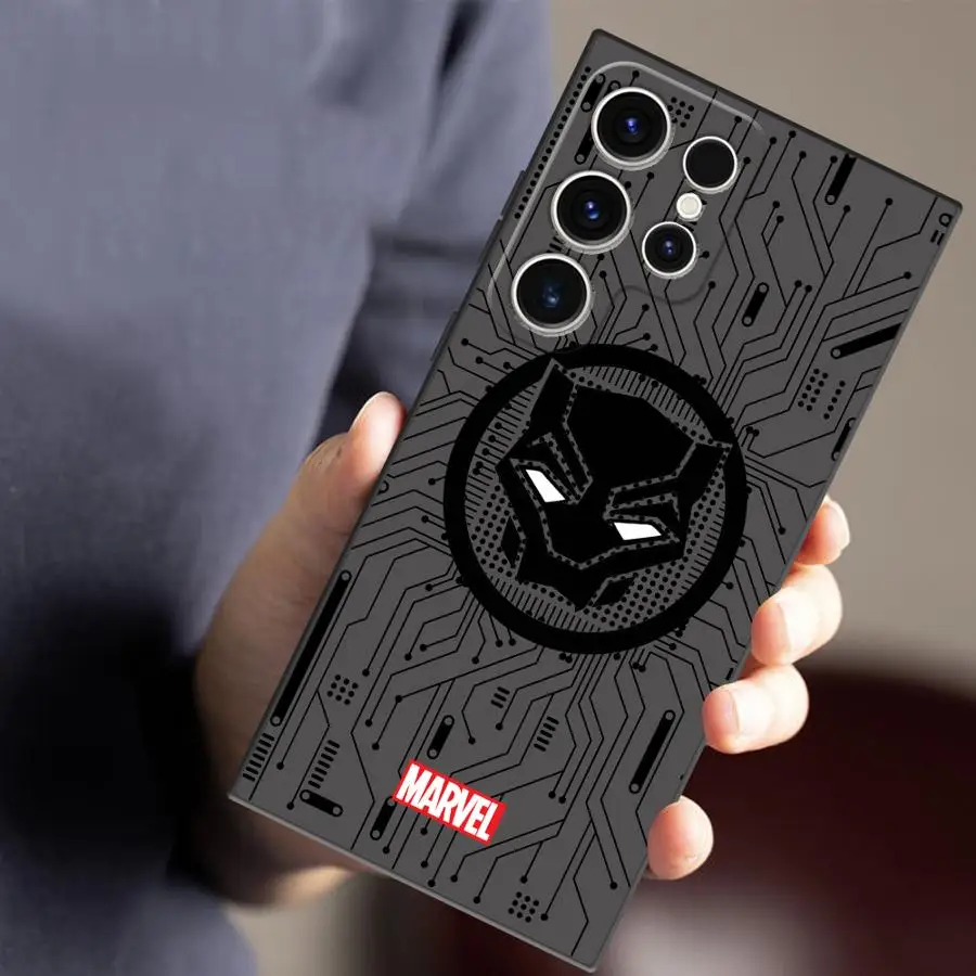 Marvel Hero Logo Phone Case for Samsung S21 S23 S22 S24 S25 Plus S21 S22 S23 S24 S25 Ultra S21 S23 S20 FE Matte