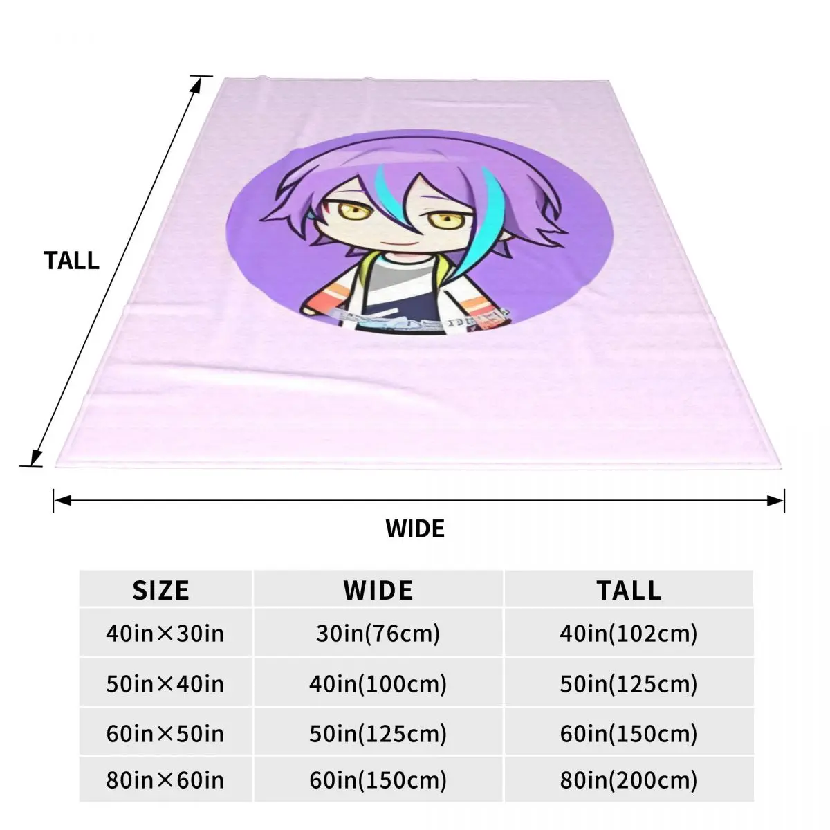 Kamishiro Rui Project Sekai Blanket Warm Comfortable Plush Throw Blanket For Outdoor Airplane Travel Flannel Bedspread Bed Cover