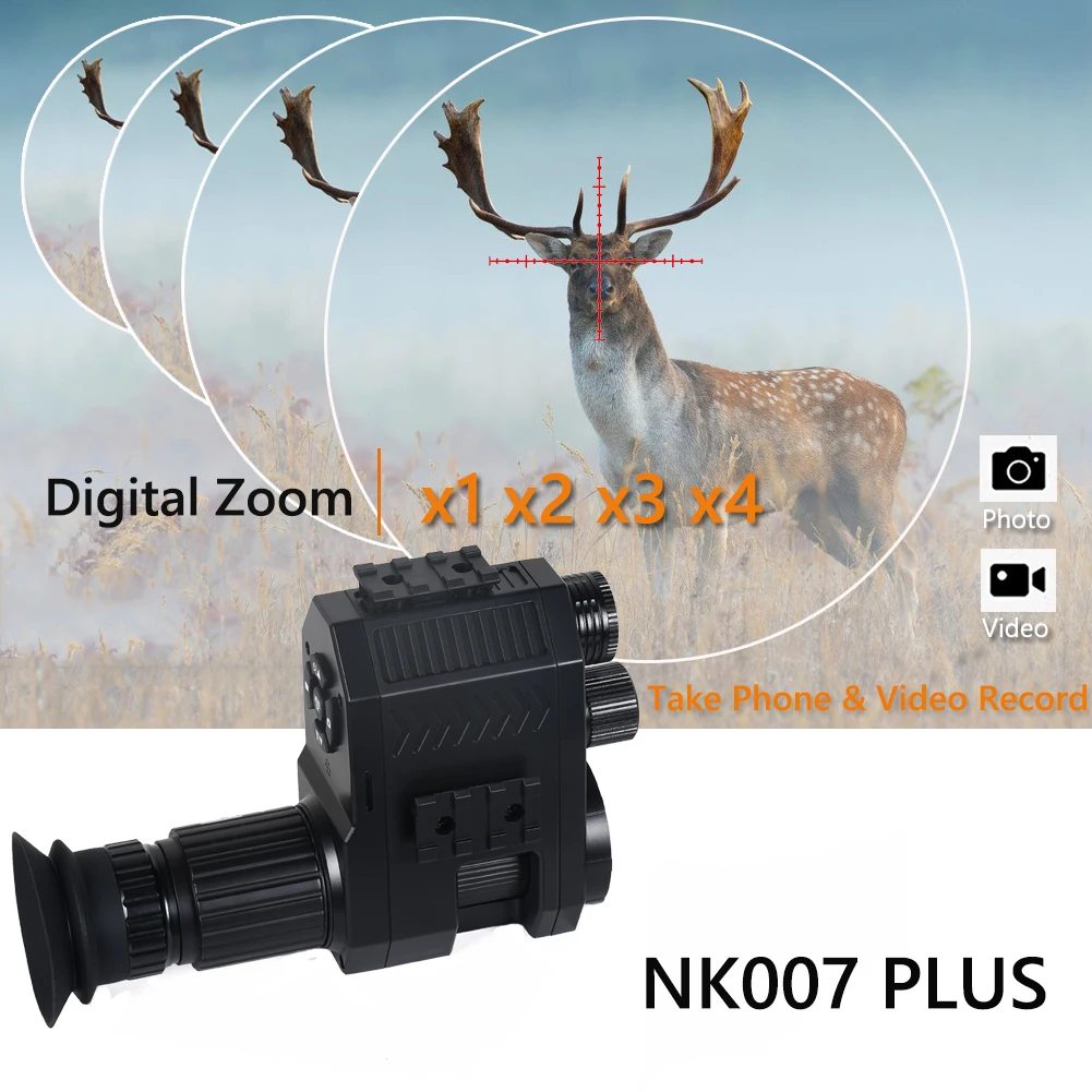 NK007 Series Night Vision Monocular Scope Hunting Camera HD 1080P Video Photo Infrared IR Day Night Dual Use in Darkness 400m