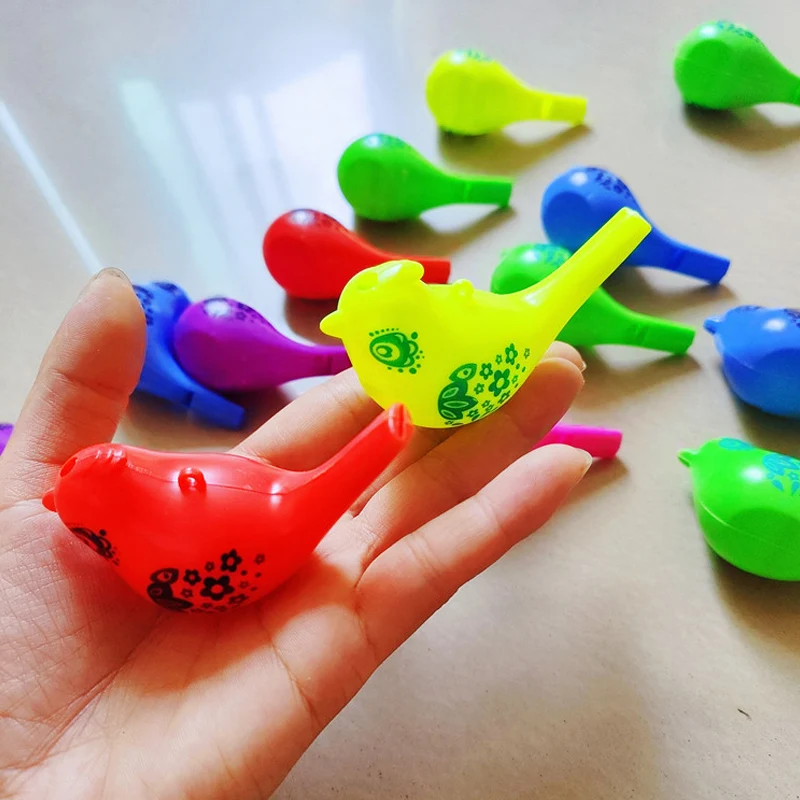 10PCS Farbige Wasser Vogel Pfeifen Outdoor Sport Lustige Party Neuheit Musical Puzzle Spielzeug für Mädchen Und Jungen – Detail 5