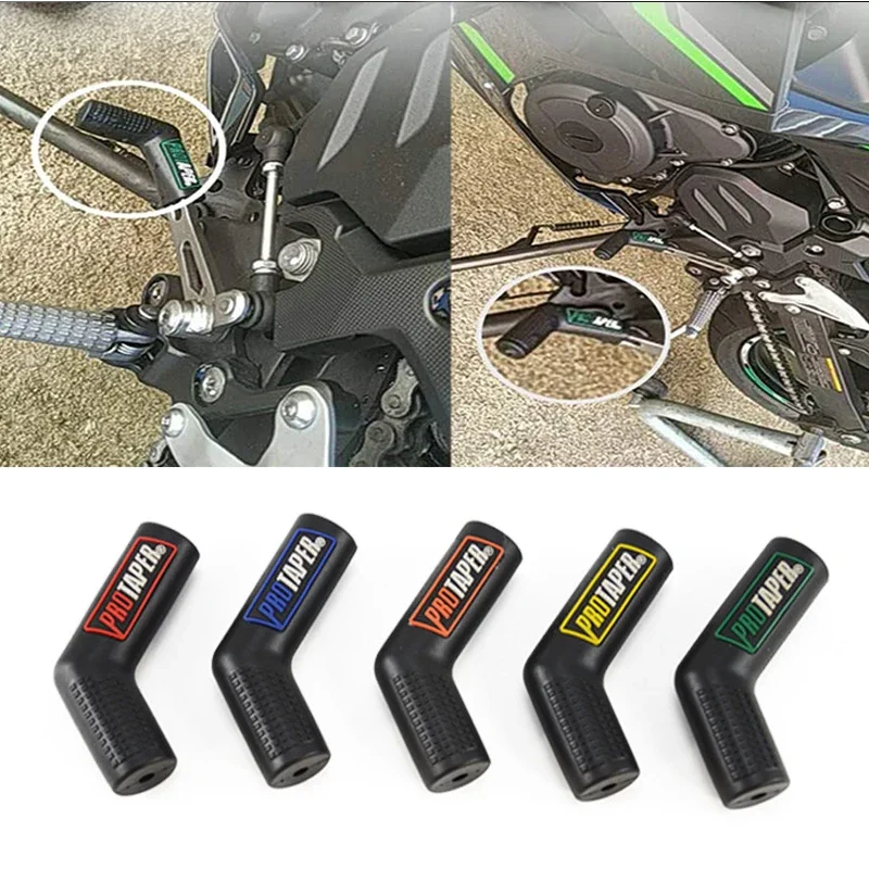 Alavanca de mudança de borracha para motocicleta, capa de engrenagem, protetor de sapato, peças de gás, proteção de alavanca, acessórios de moto