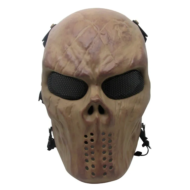 Full Face Skull Protective Mask for Men and Women Cycling Real Combat CS Equipment Halloween Mask Outdoor Cosplay、Games, CS Prop 3