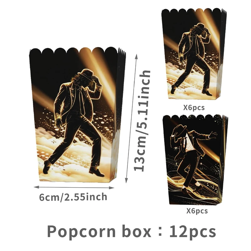 Nieuwe Michael Jackson Serviesset Verjaardagsfeest Decoratie Cadeautas Tafellaken Beker Papieren Bord Servet Idool Feestartikelen
