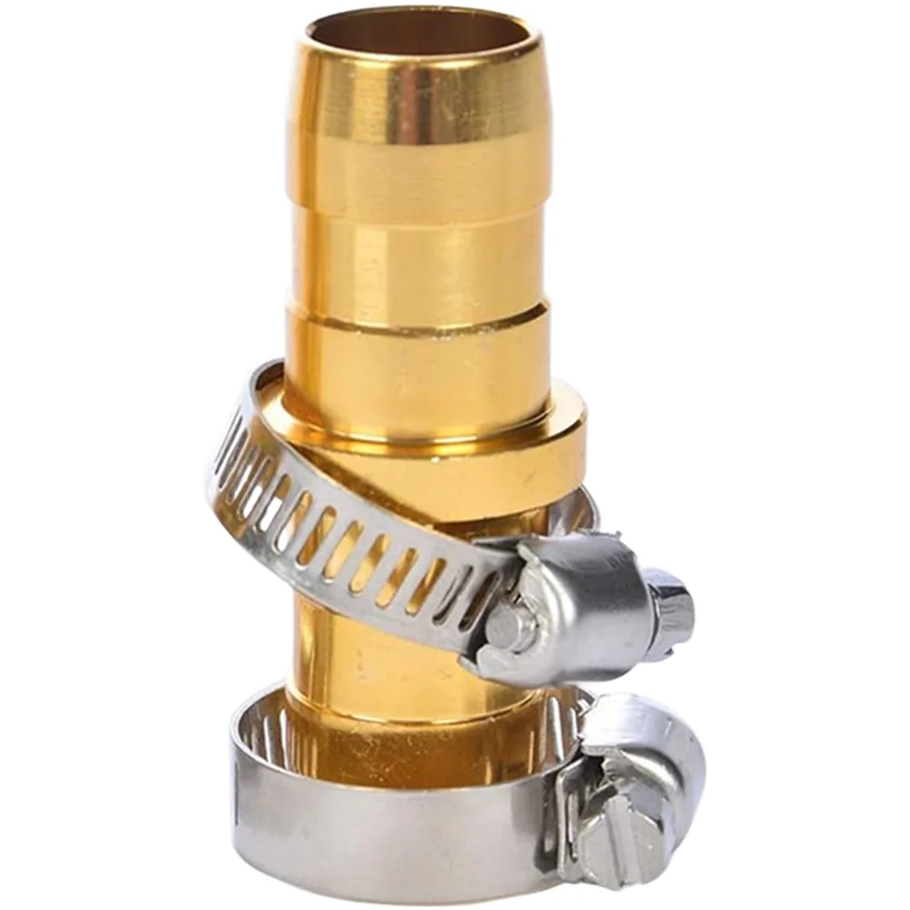 3/4 and 5/8 Inch Garden Hose Connector Repair Kit Featuring Aluminum Construction and Stainless Steel Clamping