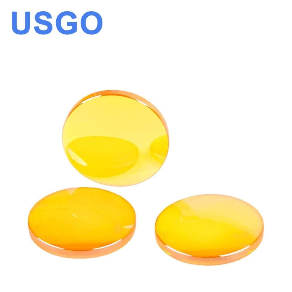 USGO Focus Lens USA CVD ZnSe DIA 12 15 18 19.05 20 FL 38.1 50.8 63.5 76.2 101.6 127mm for CO2 Laser Engraving Cutting Machine