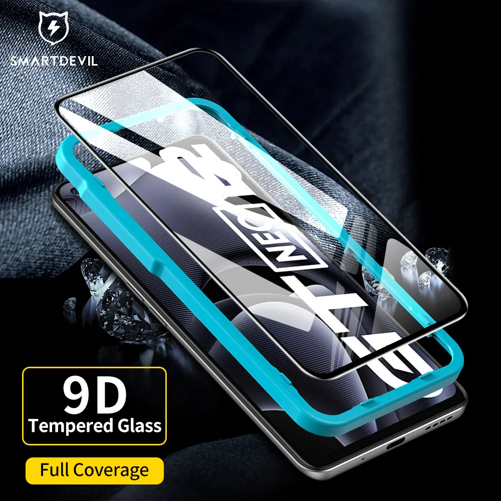 SmartDevil Tempered Glass for realme GT Neo 3 2T Full Cover Screen Protector for realme GT2 Pro HD Anti Blue-ray Film with tool