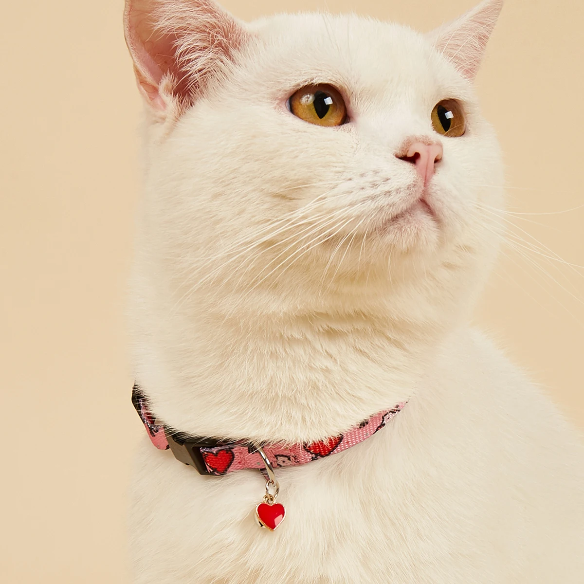 Nur süßes Katzenhalsband für Kätzchen und Welpen, Haustierhalsband mit Anhänger, Glocken, bedrucktem Muster, trendigem, verstellbarem, dekorativem Halsring – Detail 16