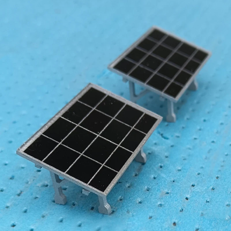 1PC Model Photovoltaic Panel Solar Panels 40x25mm Black Horizontal/Vertical Style Mini Decoration Parts for DIY Simulation Scene