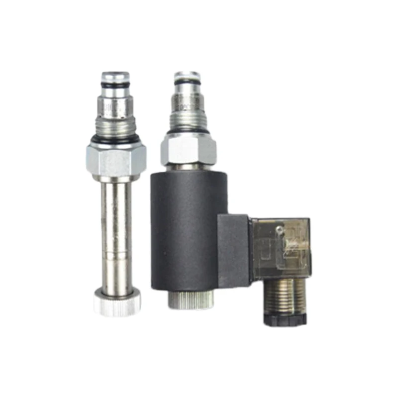 Threaded cartridge valve CSV08 normally closed high flow DHF08-220S two position two way hydraulic solenoid valve
