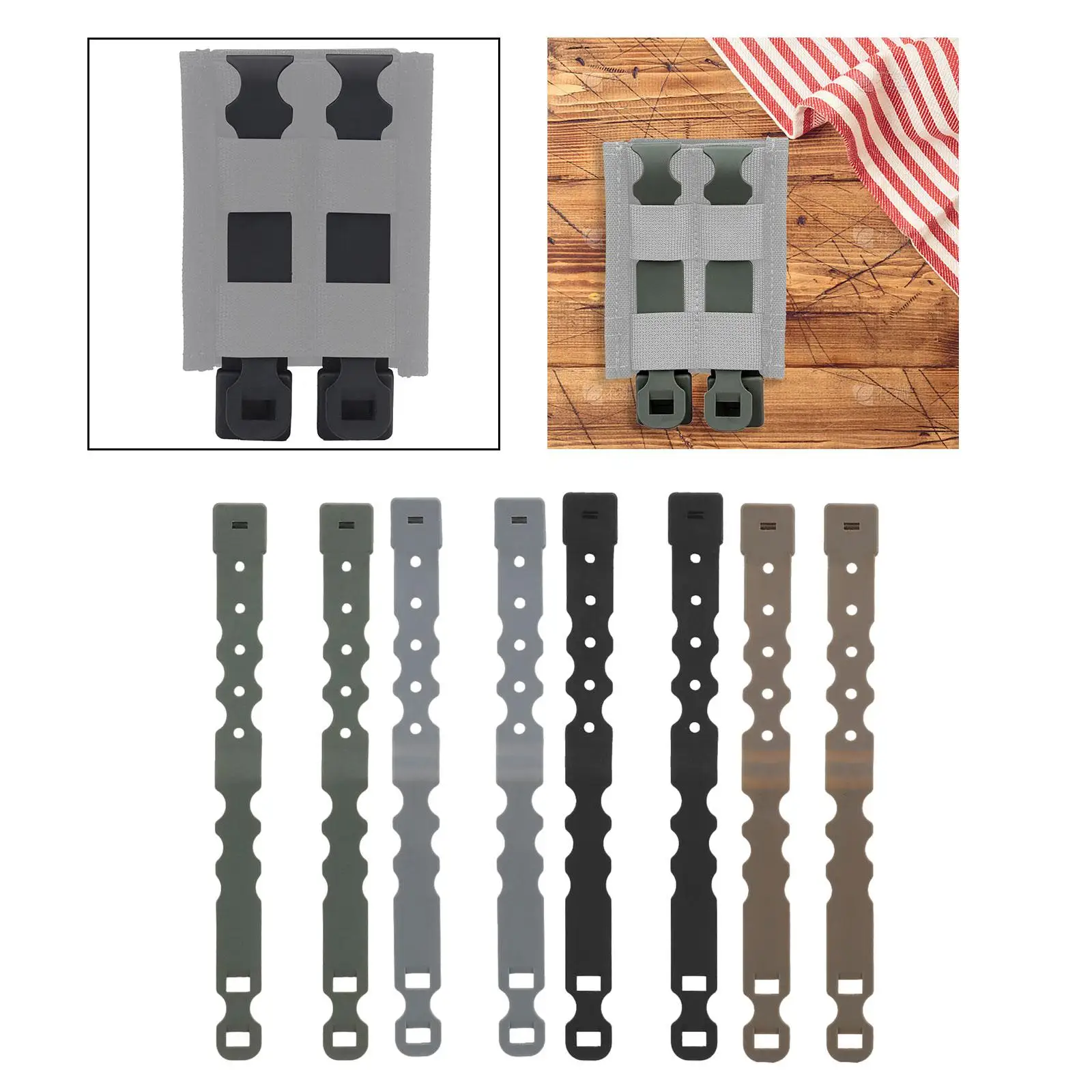 2x Tailor Malice Clips Riemgespen Flexibele vestaccessoiretas