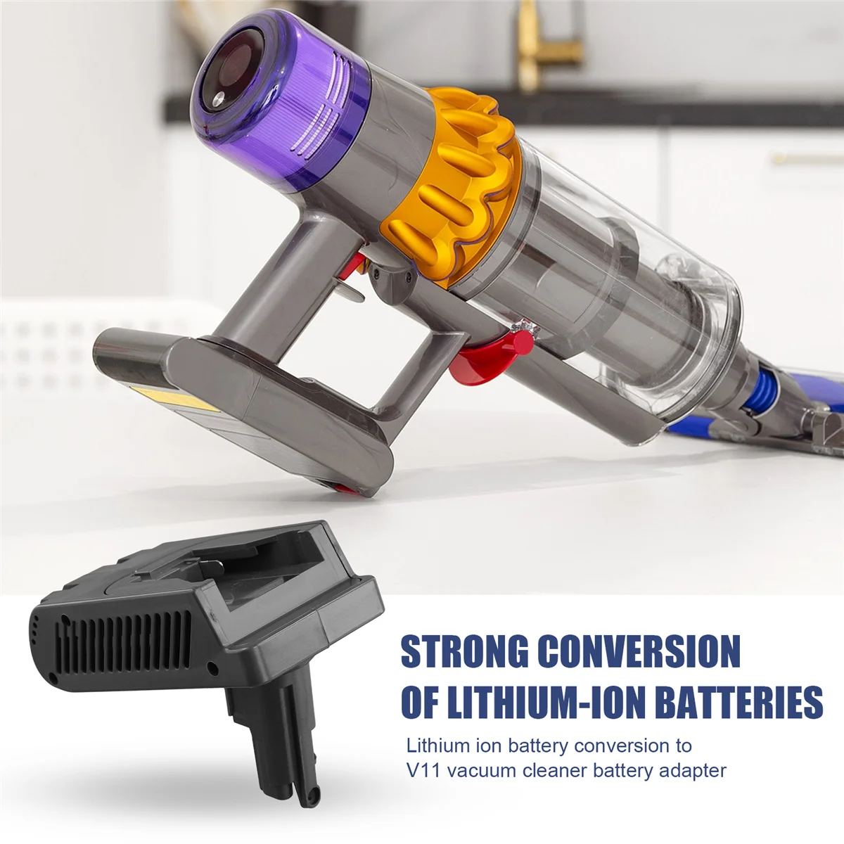 ABRG แบตเตอรี่อะแดปเตอร์สําหรับ Milwaukee 18V Li-Ion แบตเตอรี่แปลงสําหรับ Dyson V11 เครื่องดูดฝุ่น MIL18V11