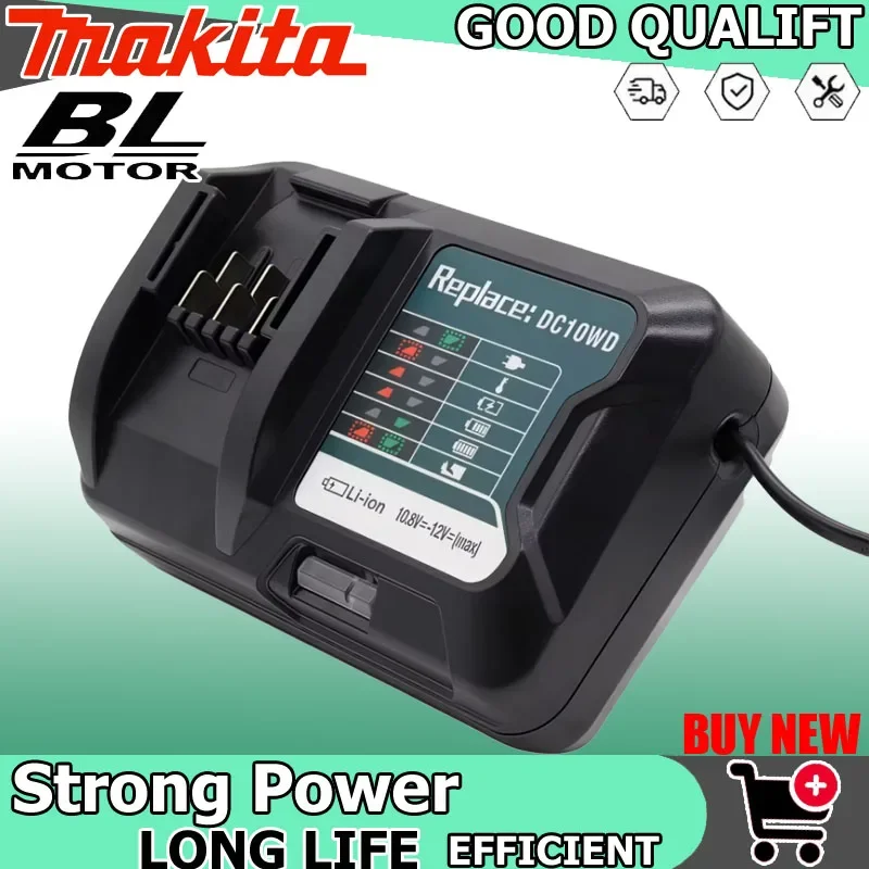 

Зарядное устройство Makita DC10WD BL1015 для аккумуляторов 10.8V 12V BL1016 BL1021B BL1041B FD05 DT03 RJ03Z SH02Z PH04Z DC10SB