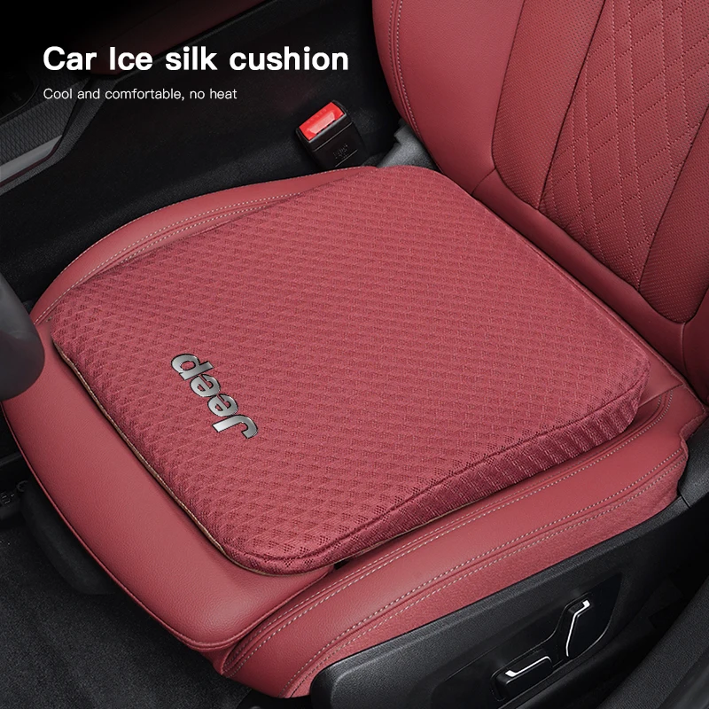 Car Seat Thicken Non-slip Breathable Cushion Protection Mat For Jeep Renegade Wrangler JK Grand Cherokee Gladiator Patriot Trail