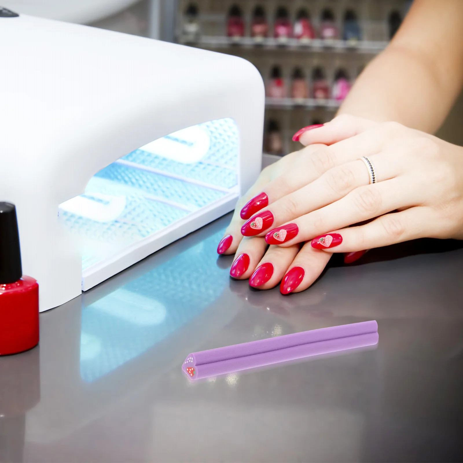 

50Pcs Polymer Clay 3D Nail Art Canes Cute Fruit Patterns Slices DIY Nail Stickers Decoration for Nails Phone Bags