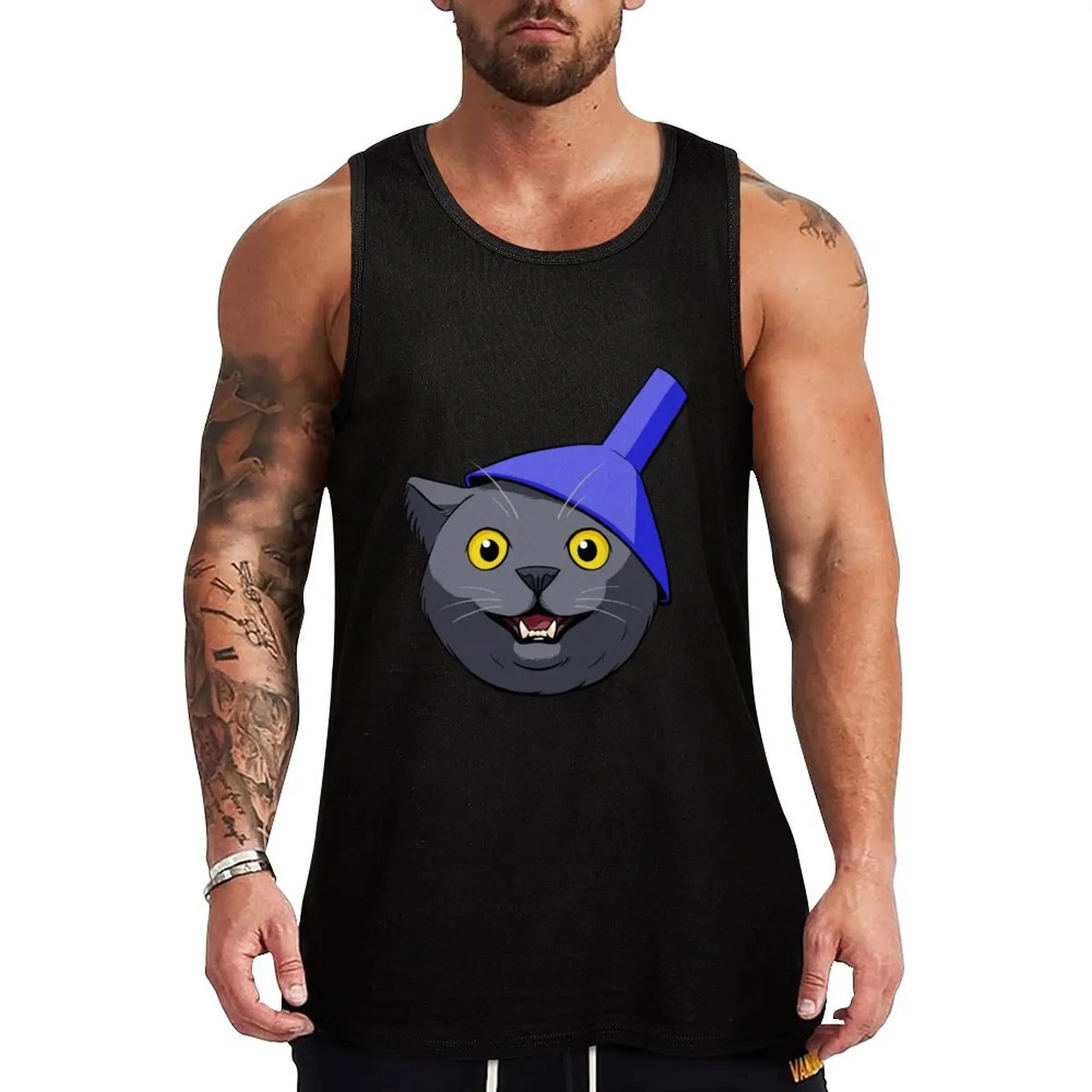 

FunnelCat Tank Top plain t-shirt Bodybuilding shirt